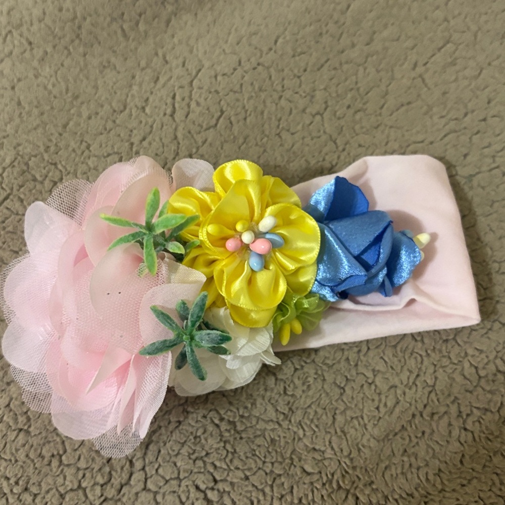 Nola White Baby Dress with Pink Trim - Picture 5 of 5